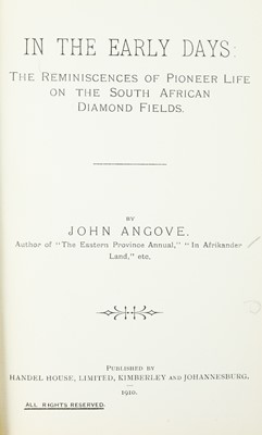 Lot 47 - (South African Diamond Mining) John Angove