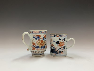 Lot 67 - Two Chinese export Imari porcelain mugs, 18th...