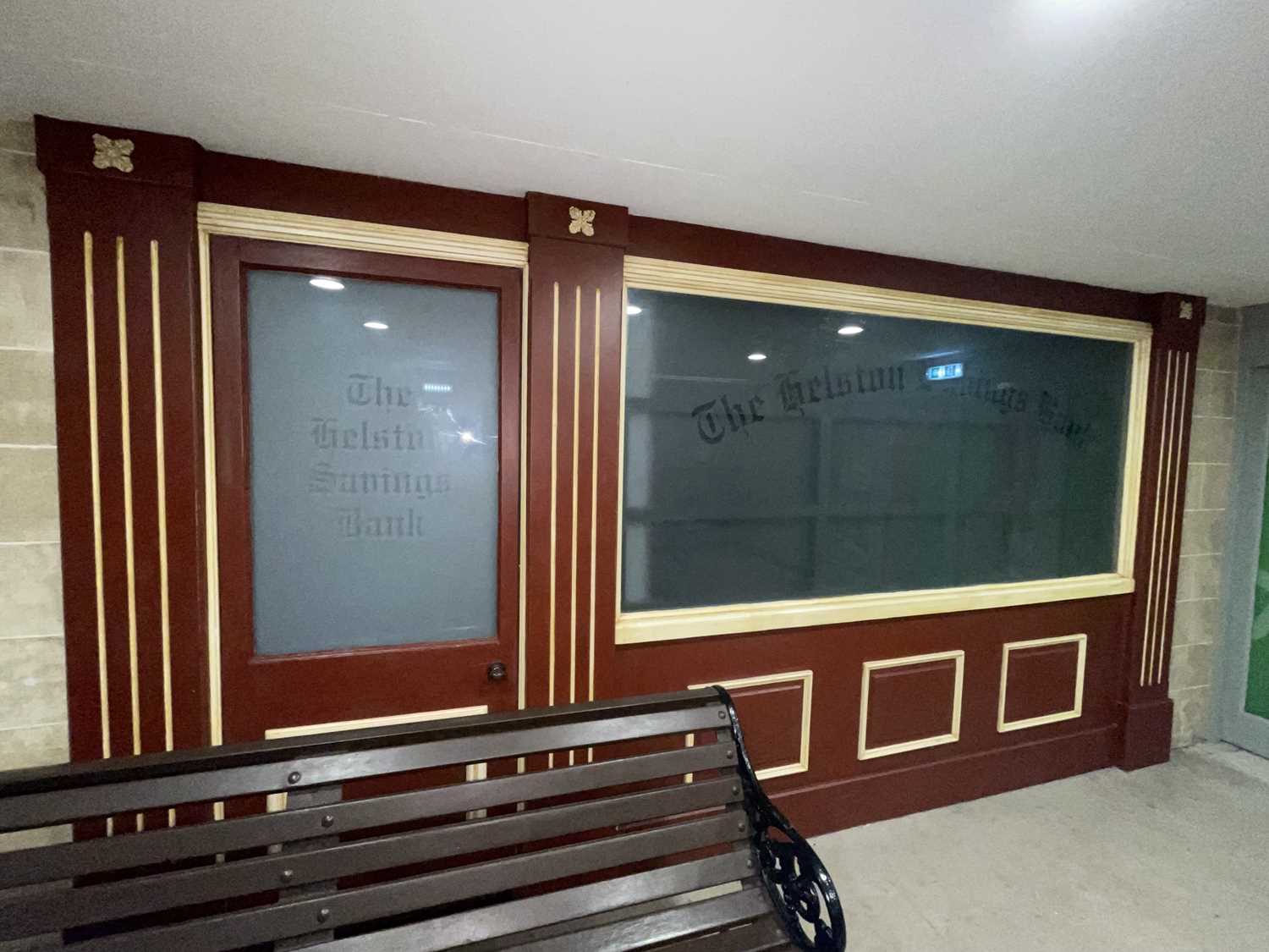 Lot 1368 - Helston Savings Bank Complete Shopfront.