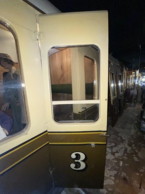 Lot 1376 - Pair of BR Train Carriage Doors & Mock-up Carriage.