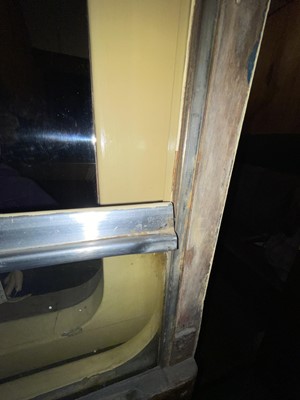 Lot 1376 - Pair of BR Train Carriage Doors & Mock-up Carriage.