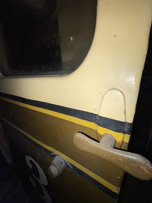Lot 1376 - Pair of BR Train Carriage Doors & Mock-up Carriage.