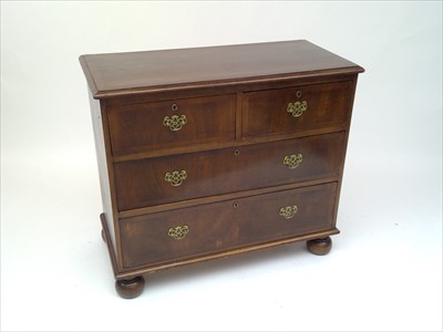 Lot 3549 - An 18th century style walnut chest of drawers,...