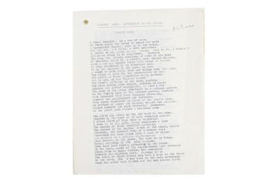 Lot 235 - (Signed Typescript) A. L. Rowse