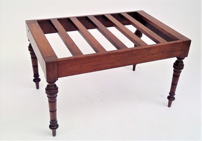 Lot 3463 - A Victorian mahogany luggage stand, with...