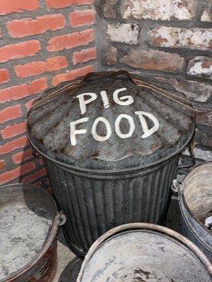 Lot 889 - Painted Steel Fire Buckets