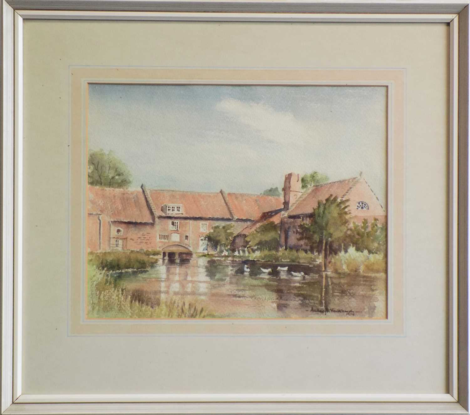 Lot 483 - Audrey R. VAULKHARD (20th Century) River Scene...