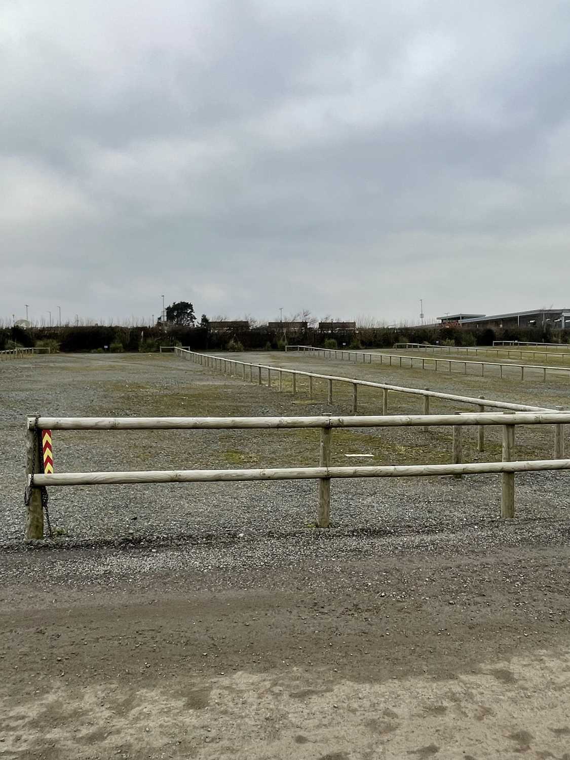 Lot 1558 - Half Round Treated Timber Fencing in Car Park