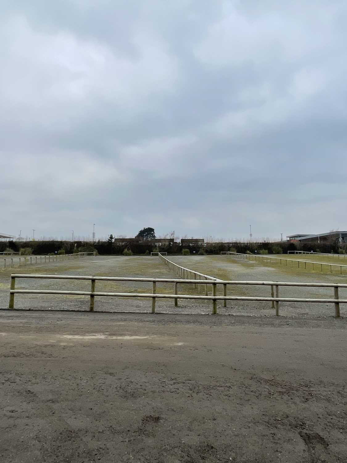 Lot 1559 - Half Round Treated Timber Fencing in Car Park