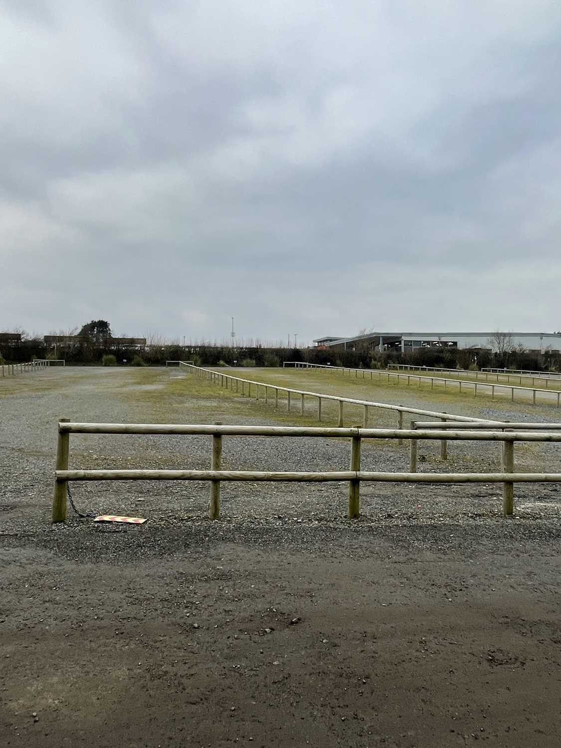 Lot 1560 - Half Round Treated Timber Fencing in Car Park