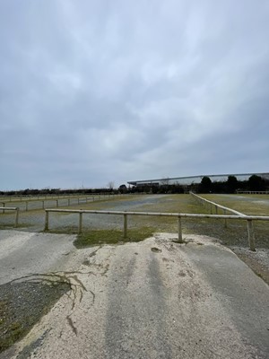 Lot 1562 - Half Round Treated Timber Fencing in Car Park