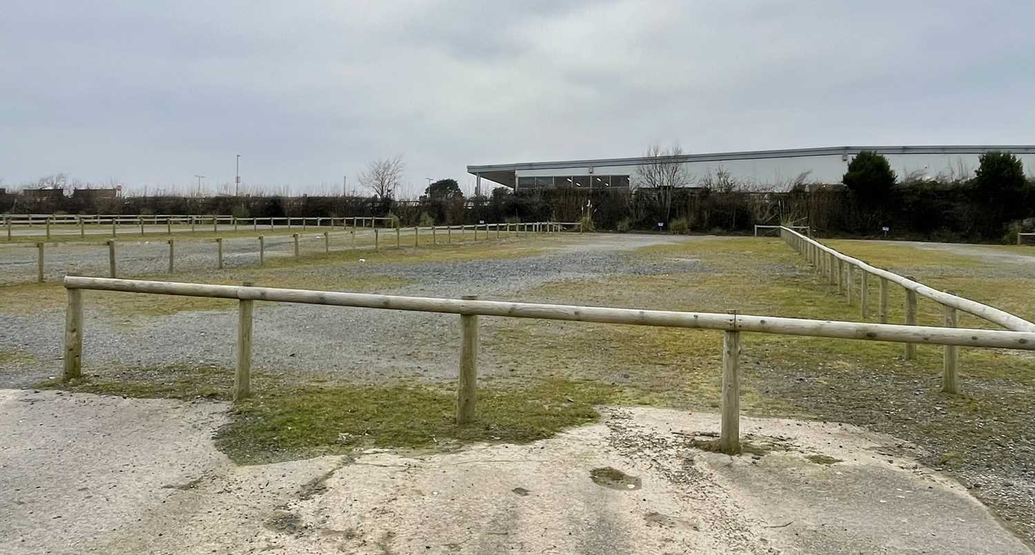 Lot 1562 - Half Round Treated Timber Fencing in Car Park