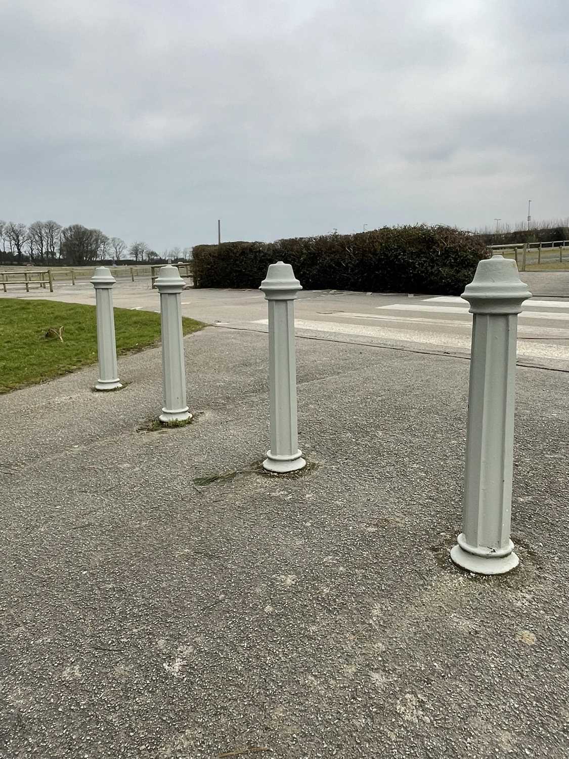 Lot 1382 - 7 Cast Iron Bollards.