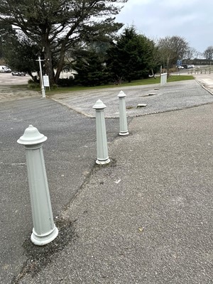 Lot 1382 - 7 Cast Iron Bollards.