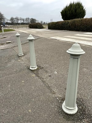 Lot 1382 - 7 Cast Iron Bollards.