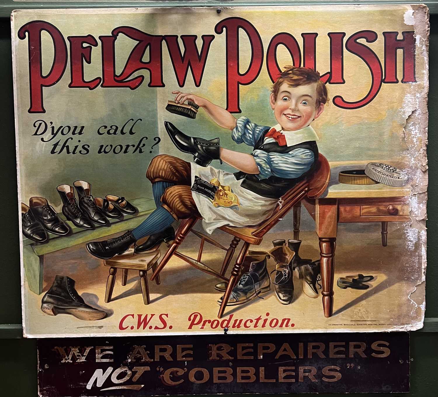 Lot 1232 - Shoes Advertising