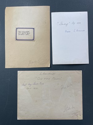Lot 191 - The Frank Strike Collection of Cornish Shipwrecks- Archive