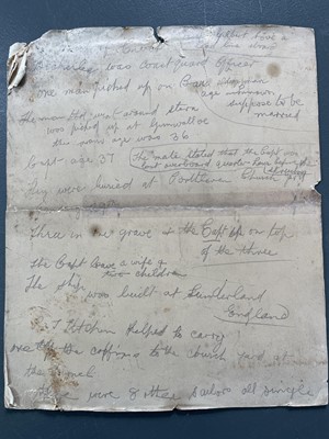 Lot 191 - The Frank Strike Collection of Cornish Shipwrecks- Archive