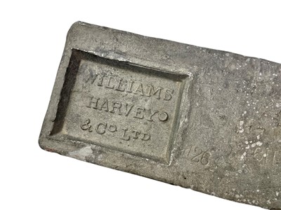 Lot 149 - A Williams Harvey & Co Ltd 32Lb Cornish tin ingot.