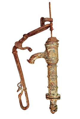 Lot 367 - A cast iron floor standing water pump.