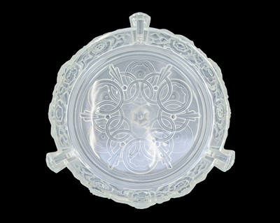 Lot 323 - A French Art Deco glass plafonnier.