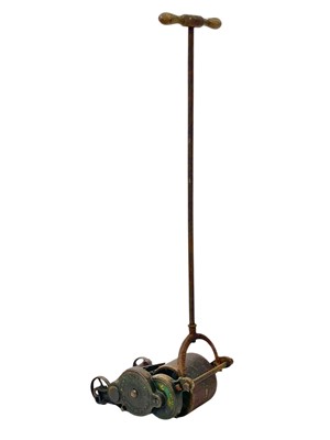 Lot 388 - A vintage push lawnmower.