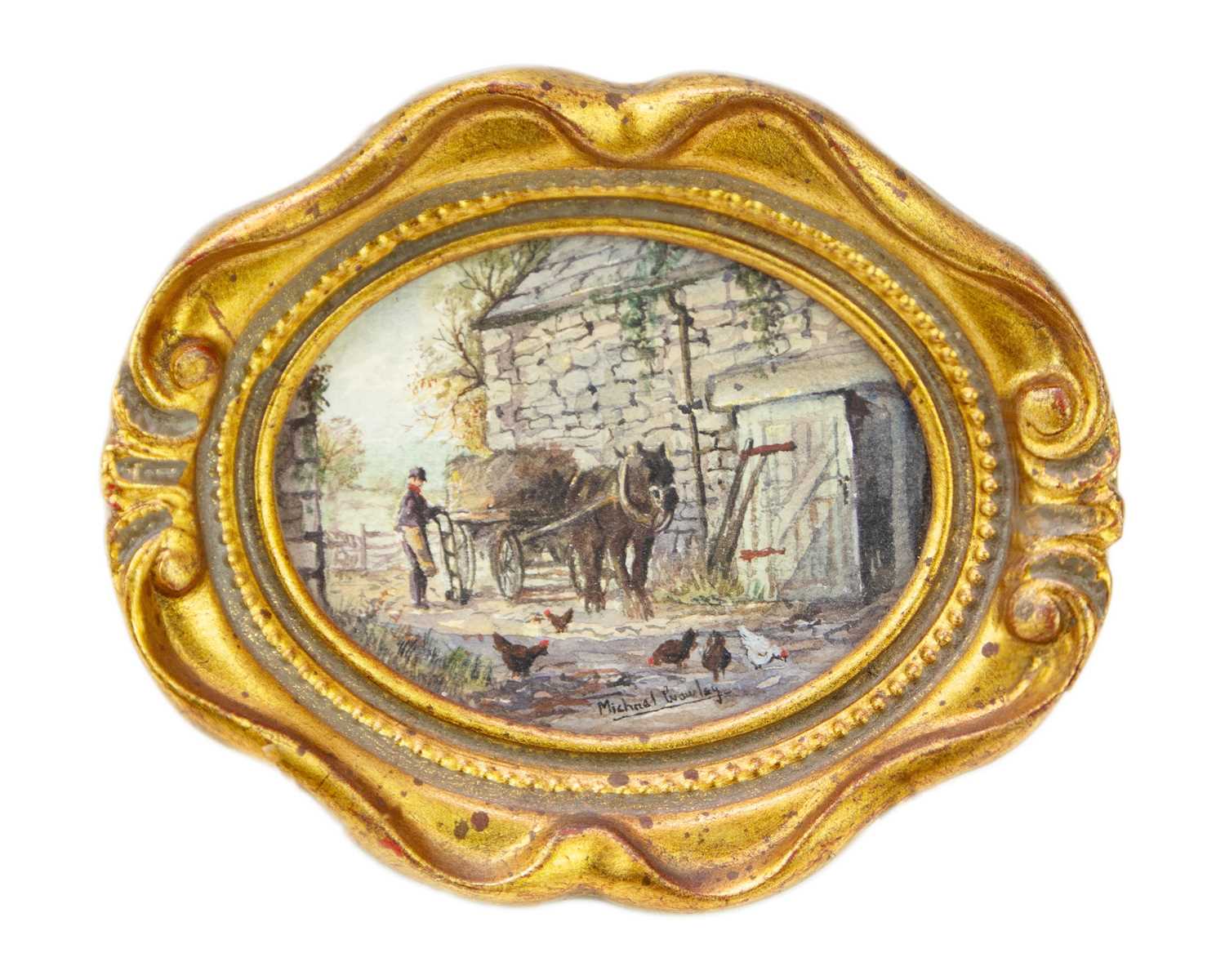 Lot 193 - Michael CRAWLEY(XX-XXI) 'The Farm Yard'