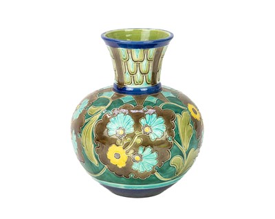 Lot 231 - An Art Nouveau Burmantofts pottery vase.