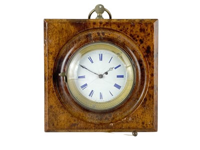 Lot 396 - A George III gilt brass mounted quarter repeating Sedan clock.