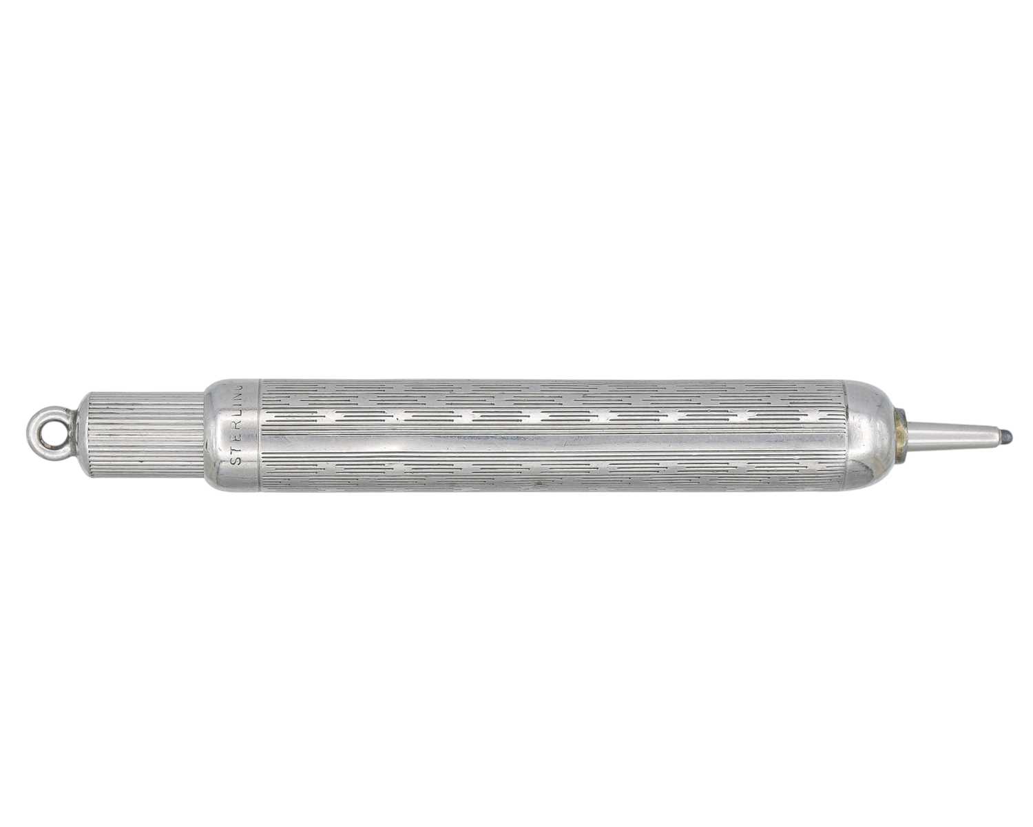 Lot 1149 - Tiffany & Co silver propelling pencil fob.