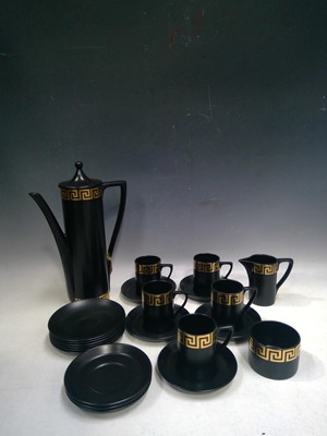 Lot 11 - A 1960s, Portmeirion Greek Key Coffee Set. The...