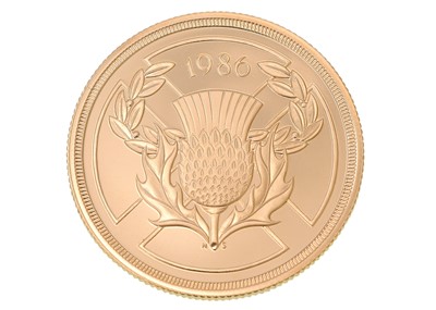 Lot 93 - A Royal Mint 22ct gold-proof 1986 two pounds £2 coin, with box and certificate.