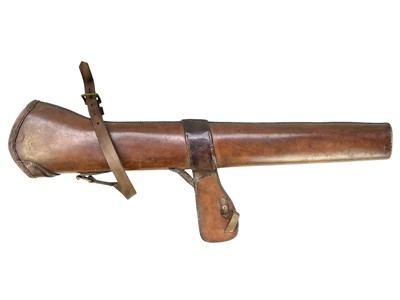 Lot 579 - A cavalry leather rifle holster.