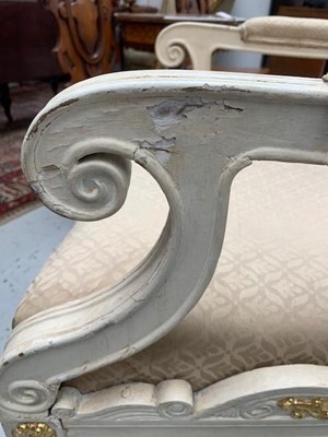 Lot 3489 - Georges Geffroy. A pair of cream painted...