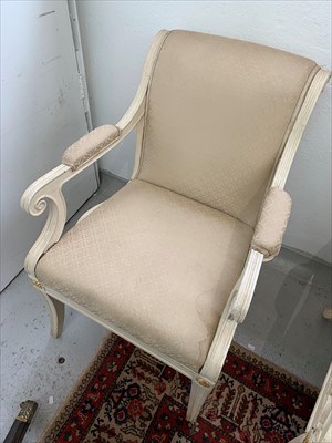 Lot 3489 - Georges Geffroy. A pair of cream painted...