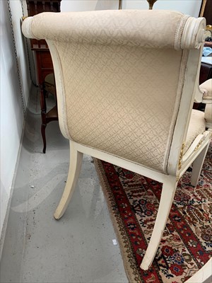 Lot 3489 - Georges Geffroy. A pair of cream painted...