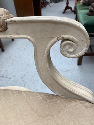 Lot 3489 - Georges Geffroy. A pair of cream painted...