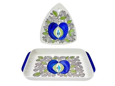 Lot 291 - A Sigrid Richter for Rorstrand (Sweden) 'Eden' pattern baking dish.