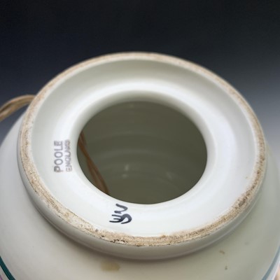 Lot 959 - A Poole pottery table lamp base, printed marks...
