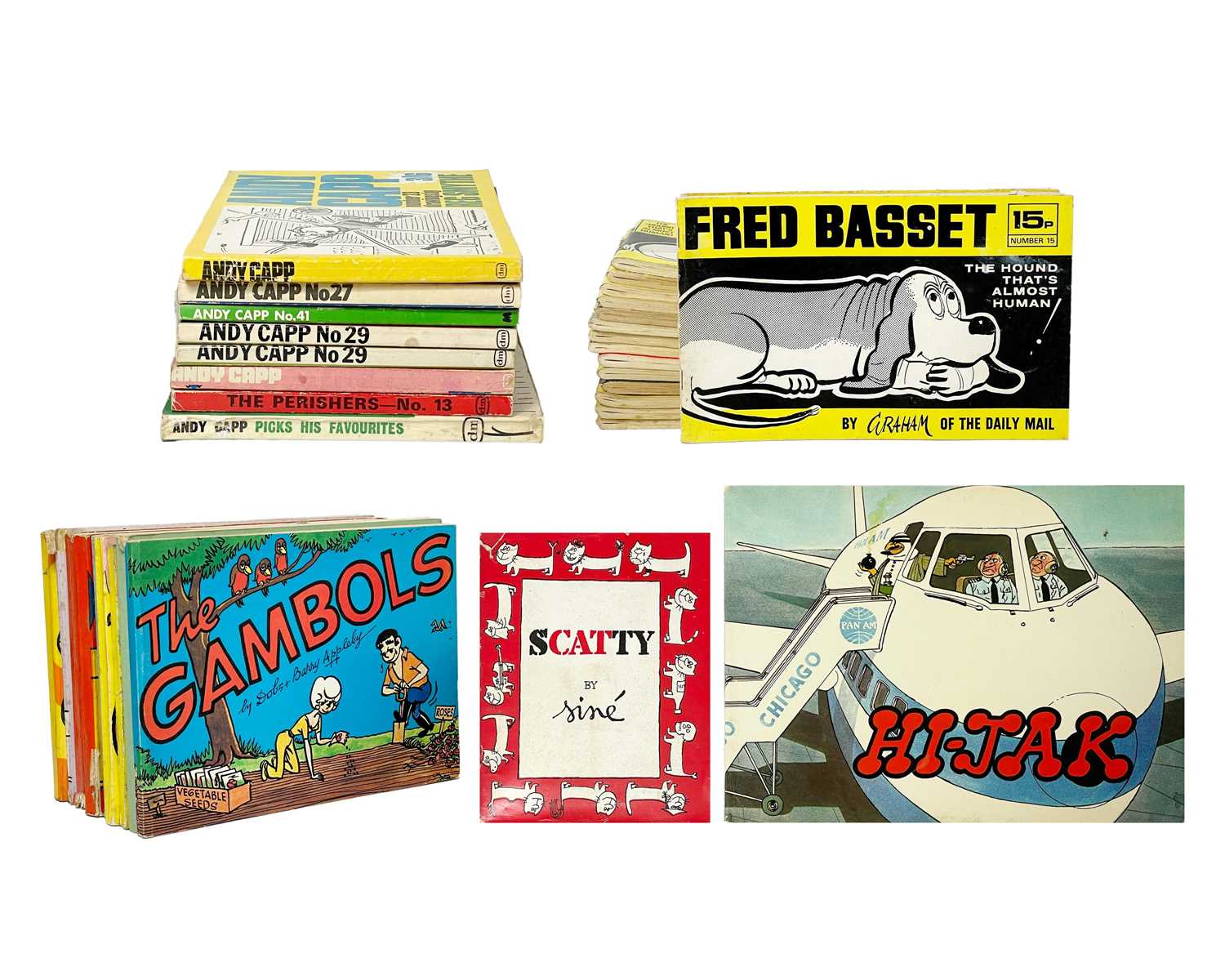 Lot 452 - Fred Basset, Hi-Jak, The Perishers, the Gambols, Andy Capp
