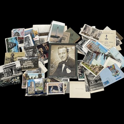 Lot 105 - An assortment of vintage postcards, a Bing...