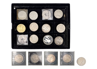 Lot 136 - A GB collection of crown coins.