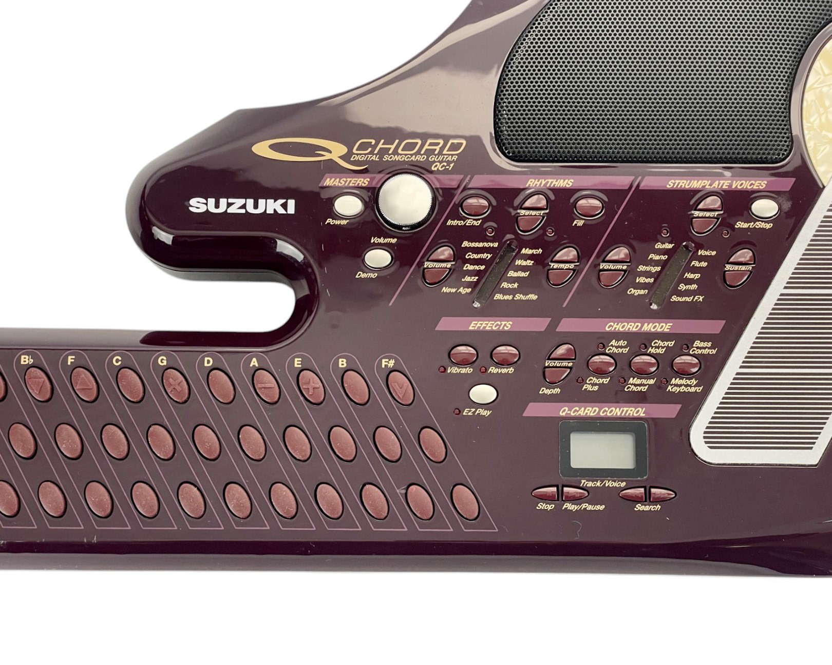 Lot 108 - A Q Chord Digital Songcard Guitar QC-1 by