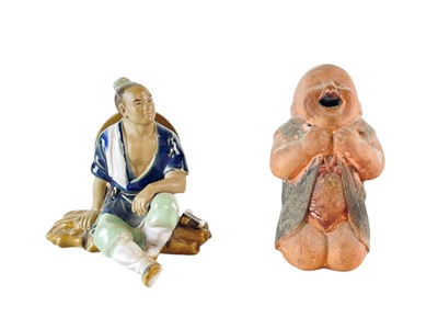Lot 727 - A collection of eight Chinese Shiwan figures.