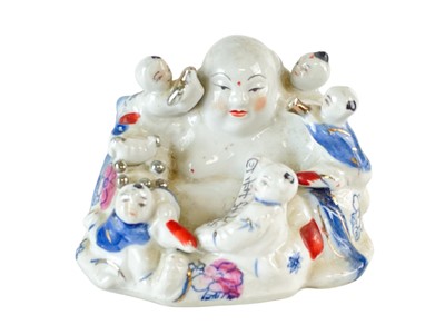 Lot 727 - A collection of eight Chinese Shiwan figures.