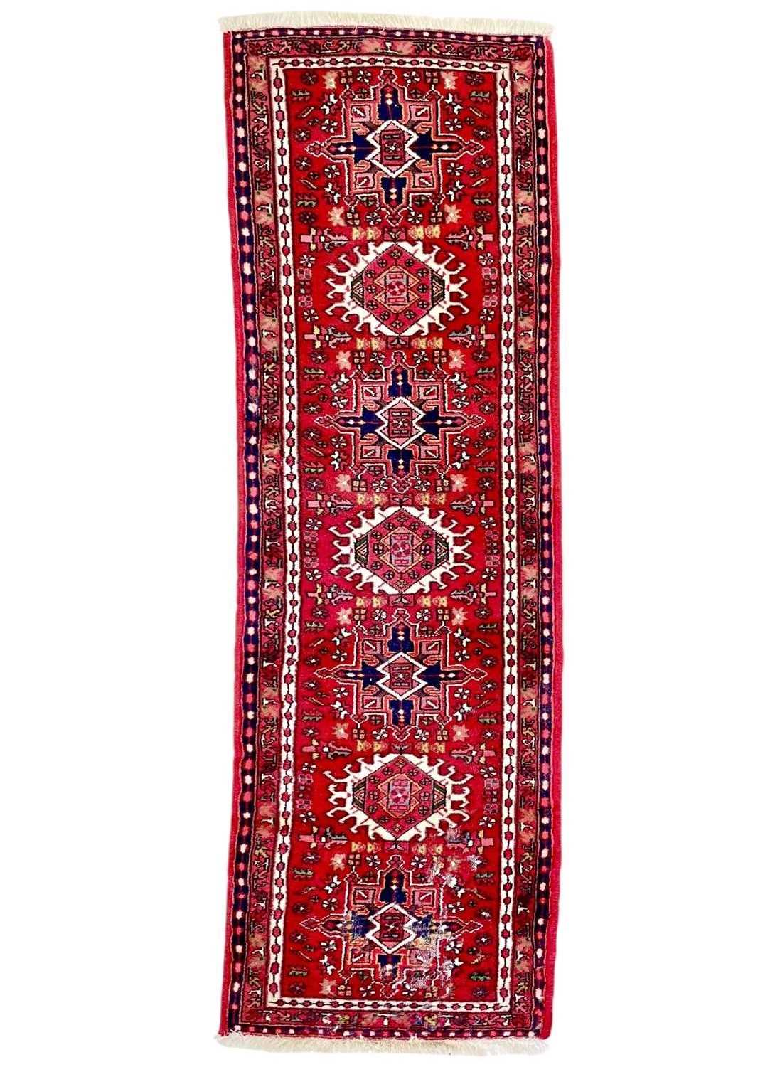 Lot 602 - An Iranian Karaja wool runner.