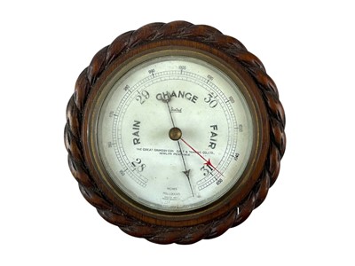 Lot 468 - A Smith Empire brass bulkhead timepiece.
