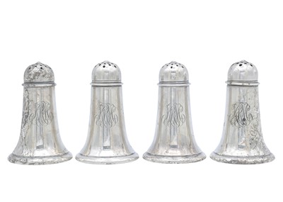 Lot 14 - Four Gorham Sterling silver pepperettes for J.E. CALDWELL & Co.