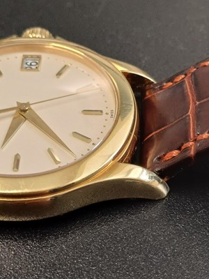 Lot 1005 - PATEK PHILIPPE - A fine Calatrava 18k gentleman's automatic wristwatch.