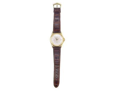 Lot 1005 - PATEK PHILIPPE - A fine Calatrava 18k gentleman's automatic wristwatch.